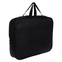 Папка с ручками текстильная А4, 350&times;270&times;70 мм, Calligrata &laquo;Офис&raquo;, внутренний карман, чёрная