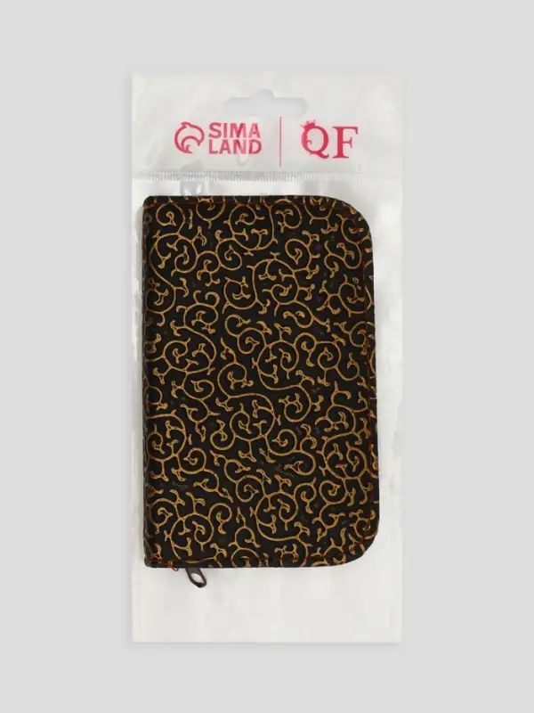 Набор маникюрный &laquo;Вензеля&raquo;, 10 предметов, в футляре, коричневый