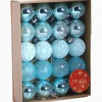 Ёлочные игрушки &laquo;Традиция&raquo;, шары новогодние, набор 20 шт., d=4 см, голубой