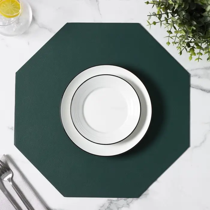 Салфетка сервировочная на стол &laquo;Тэм&raquo;, 38&times;38 см, зелёная
