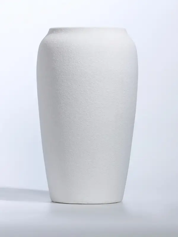 Ваза керамика настольная Ваза керамика настольная "Абиджил" бочка, h=22,5х12, d=9,5 см, белый