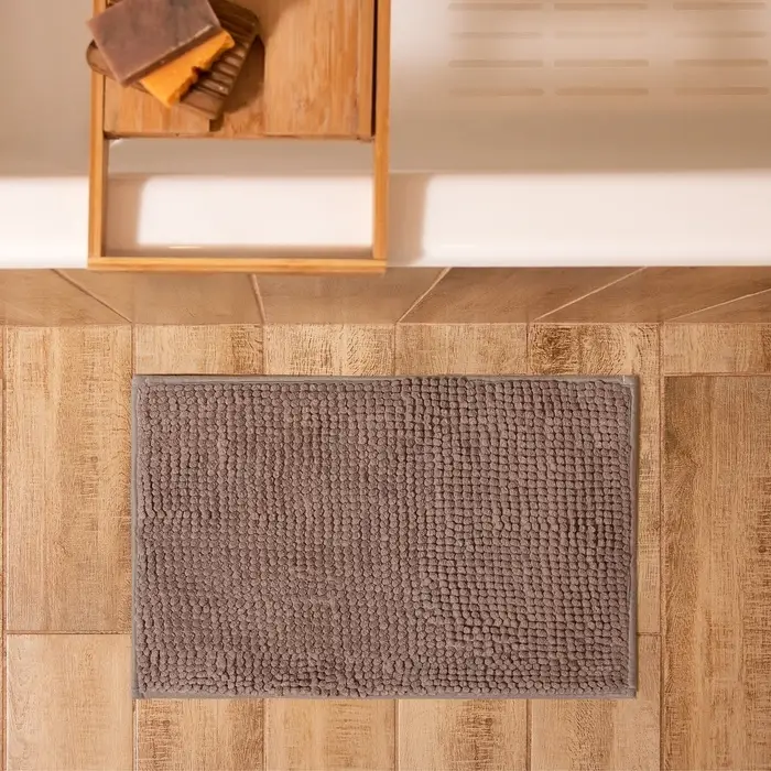 Коврик для ванной &laquo;Этель. Букли&raquo;, 38&times;58 см, серый