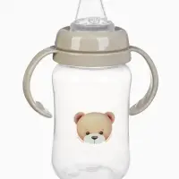 Поильник - непроливайка Baby Bear с силиконовым носиком, 270 мл., бежевый Mum&Baby