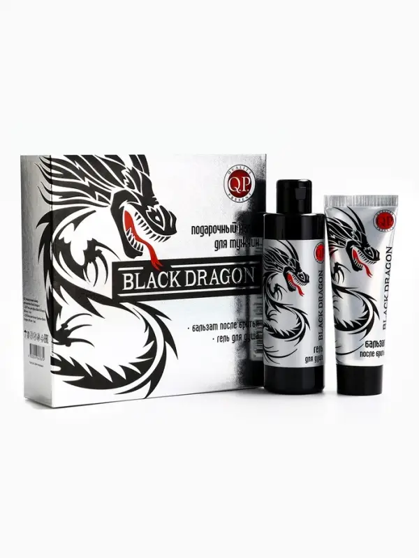 Подарочный набор мужской Black Dragon: гель для душа 200 мл + бальзам после бритья, 80 мл Подарочный набор мужской Black Dragon: гель для душа 200 мл + бальзам после бритья, 80 мл