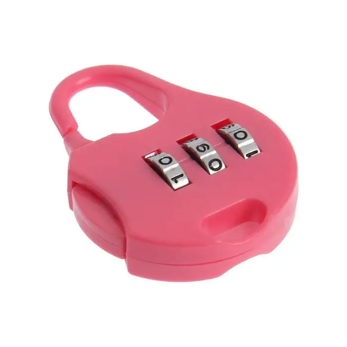 Замок навесной кодовый ТУНДРА, насыщенно-розовый Замок навесной кодовый ТУНДРА, насыщенно-розовый