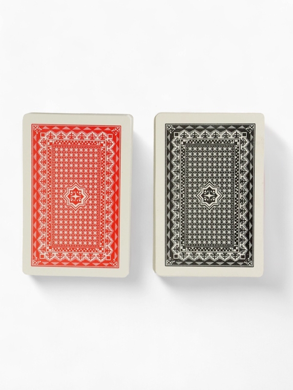 Карты игральные пластиковые 54 шт Карты игральные пластиковые 54 шт "Покер", 25 мкм, карта 5.5 х 8.5 см, набор 2 колоды