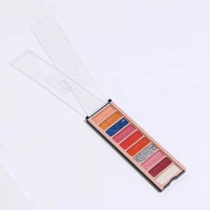 Палетка теней для век с шиммером 10 цветов Палетка теней для век с шиммером 10 цветов