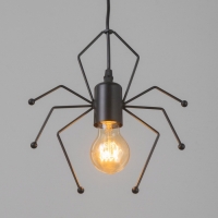 Светильник Spider 1х40Вт Е27 черный 20х20х8см