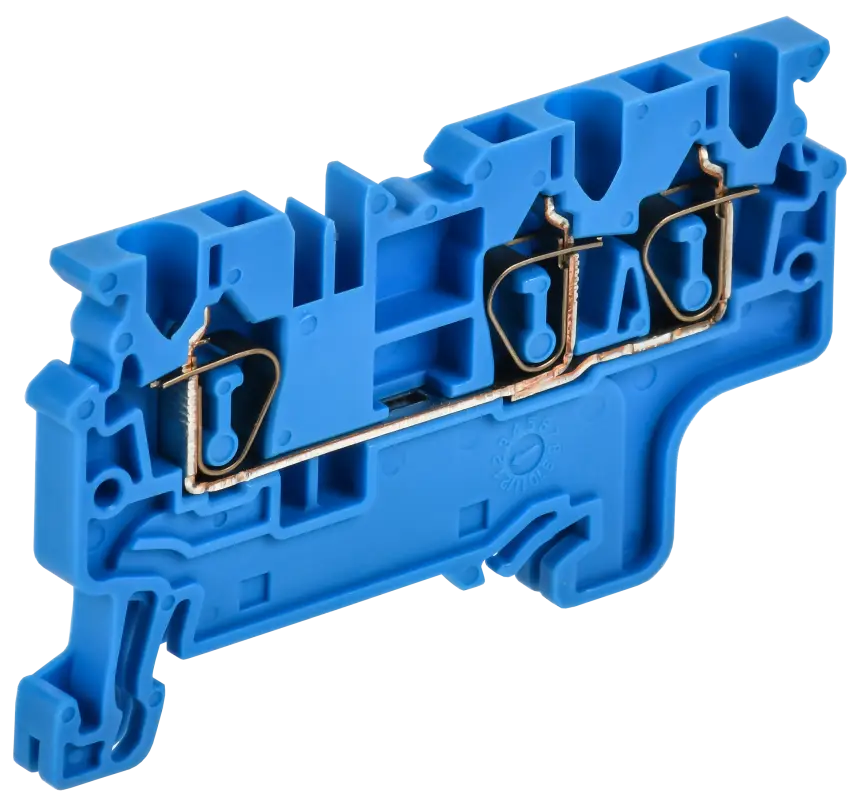 ARMAFIX Клемма пружинная CX2.5-3 BU 2,5мм2 трехконтактная синяя IEK