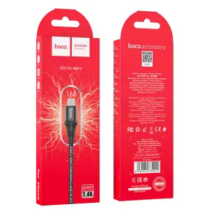 Кабель X50 HOCO USB на MicroUSB 1M черный