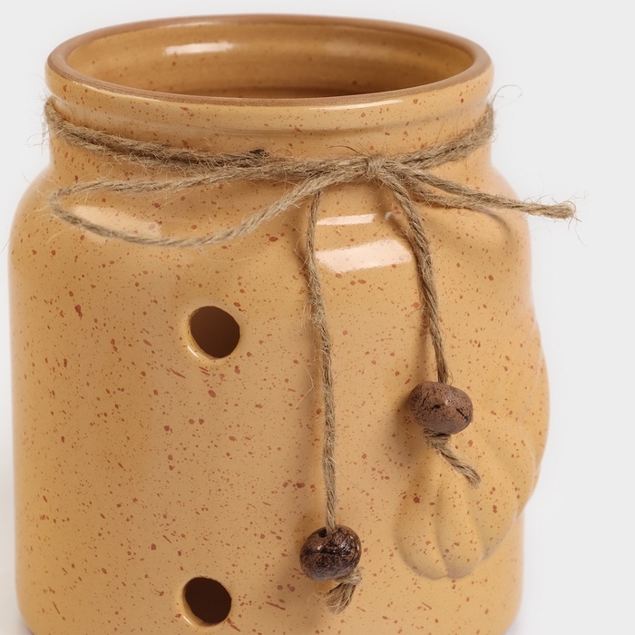 Банка для чеснока "Ретро" 1л / 16х11,5см, каракум