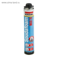 Пена монтажная Soudal Soudafoam Maxi 70, пистолетная, летняя, до 70 л, 870 мл