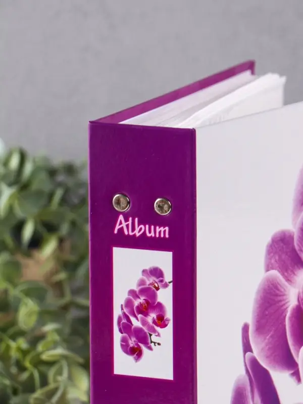 Фотоальбом 200 фото 10X15см, "Орхидея", ПП карм.
