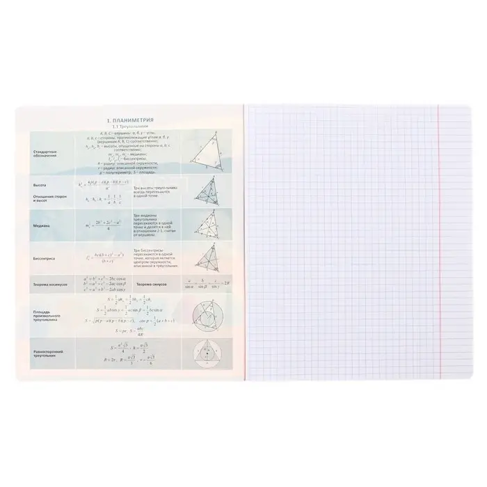 Тетрадь предметная &laquo;Геометрия&raquo;, 36 листов в клетку, ErichKrause Timeline
