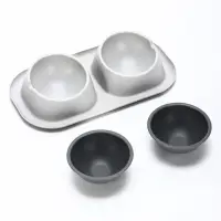 Миска для животных &laquo;Дубль Мини&raquo;, 200 мл, покрытие софт-тач, цвет смоки