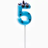 Свеча для торта цифра 5 «Зверюшка», 5 см Свеча для торта цифра 5 «Зверюшка», 5 см
