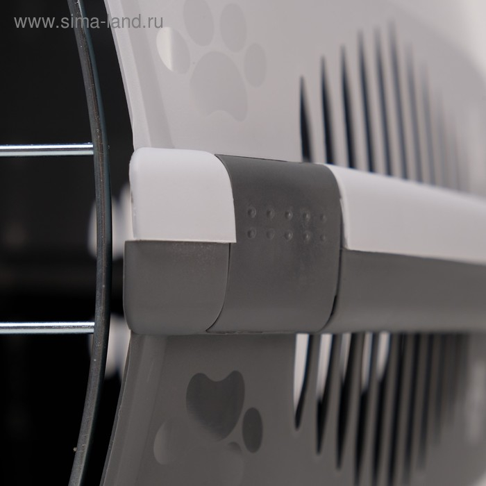 Переноска для животных до 12 кг  Переноска для животных до 12 кг "Пижон" 49х33х32см, металлическая дверь, серая