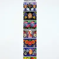 Термонаклейки на 7 яиц &laquo;Цветы&raquo;, на пасху