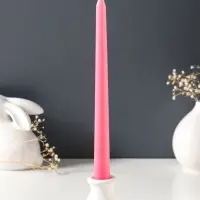 Свеча античная 25 см, 58 г, 7 ч, розовый