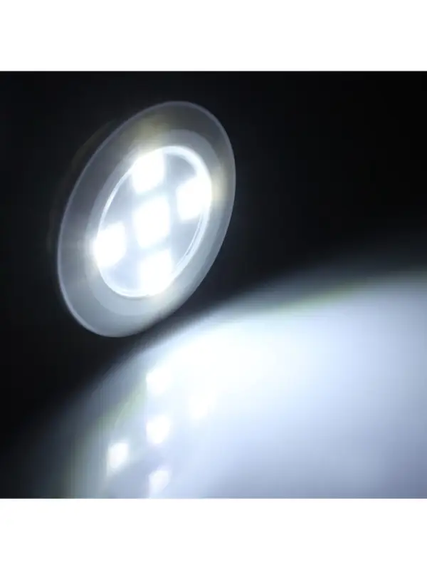 Набор светильников светодиодных, 3 штуки, нажимной, 4000К, от батареек, пульт в комплекте