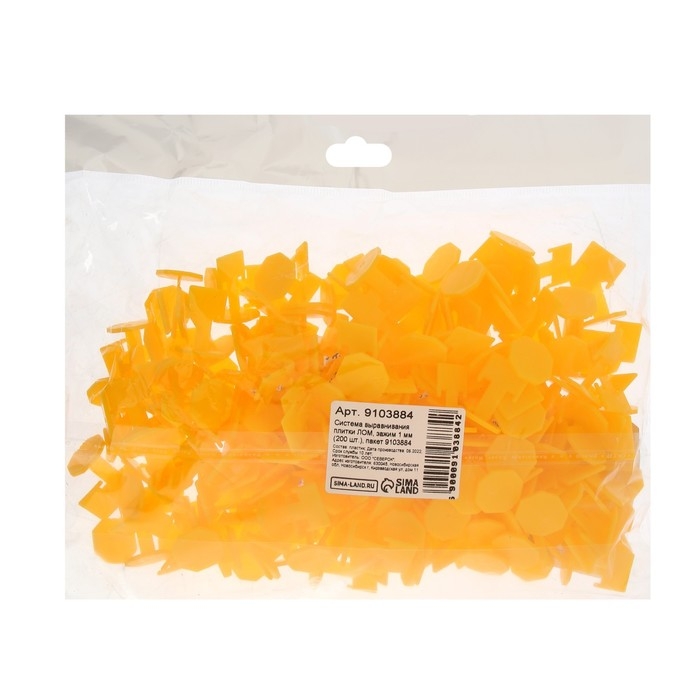 Система выравнивания плитки ЛОМ, зажим 1 мм (200 шт.), пакет Система выравнивания плитки ЛОМ, зажим 1 мм (200 шт.), пакет