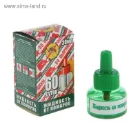 Средство инсектицидное "Жидкость от комаров" без запаха, зеленое, 60 ночей, 30 мл