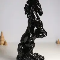 Копилка для денег &laquo;Скульптура коня&raquo;, гипс, 45 см, чёрный