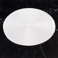 Салфетка сервировочная на стол Доляна &laquo;Лофт&raquo;, d=38 см, белая