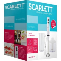 Блендер SCARLETT SC-HB42F06, погружной, 850Вт, белый
