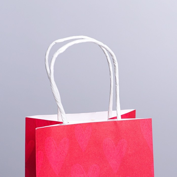 Пакет подарочный крафтовый, упаковка, «Я тебя люблю», 12 х 21 х 9 см Пакет подарочный крафтовый, упаковка, «Я тебя люблю», 12 х 21 х 9 см