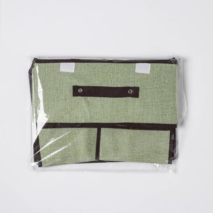 Короб стеллажный для хранения с двойной крышкой «Тэри», 36×25×16 см, цвет зелёный Короб стеллажный для хранения с двойной крышкой «Тэри», 36×25×16 см, цвет зелёный