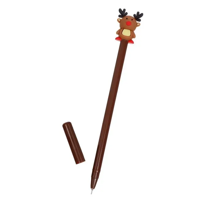 Ручка - прикол гелевая Calligrata «Новый год», неавтоматическая, чёрные чернила, 0.38 мм, штрихкод на штуке, подарочная, МИКС Ручка - прикол гелевая Calligrata «Новый год», неавтоматическая, чёрные чернила, 0.38 мм, штрихкод на штуке, подарочная, МИКС