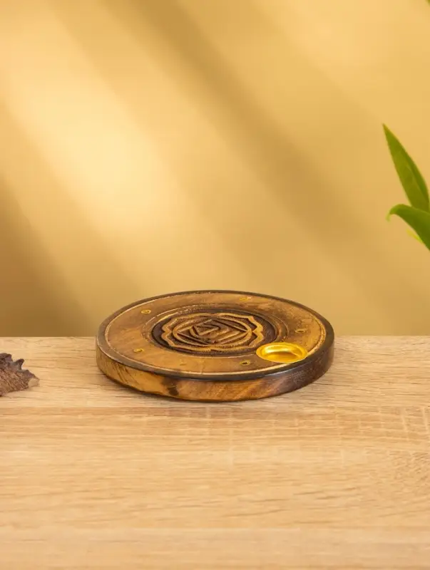 Подставка под благовония  Подставка под благовония "Чакра" дерево 10 см