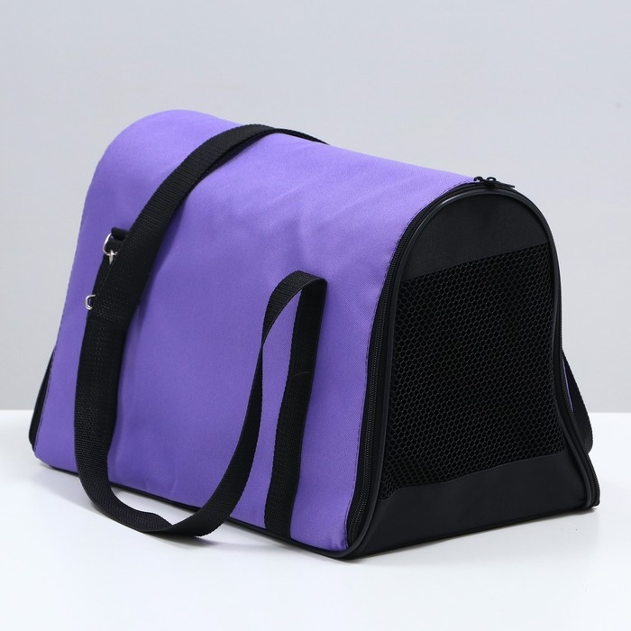 Сумка - переноска для животных, размер S, 39 х 23 х 27 см фиолетовый Сумка - переноска для животных, размер S, 39 х 23 х 27 см фиолетовый