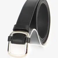 Ремень женский, 110&times;2.7 см, пряжка-затяжка металл, серебристая, чёрный