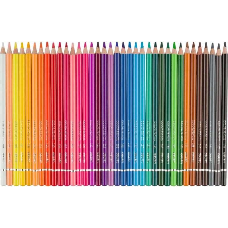 Карандаши цветные Deli липа 36 цв/наб мет.кор. 6566