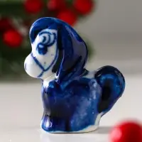Фигурка фарфор гжель &laquo;Конь Огонь&raquo;