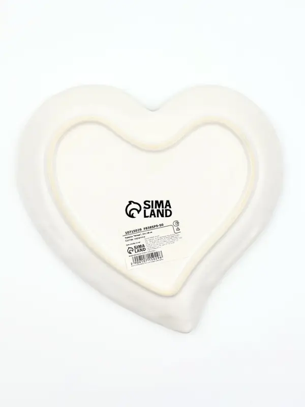 Тарелка керамическая плоская &laquo;Флора&raquo;, 19&times;18 см, Dolce Ceramo