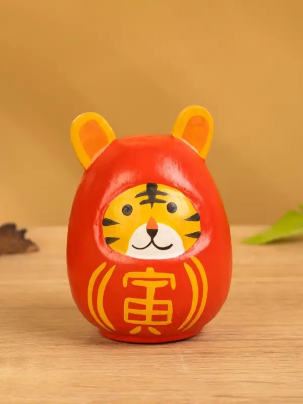 Японская кукла кокеши &laquo;Тигренок&raquo;, 6&times;6&times;9 см, красная