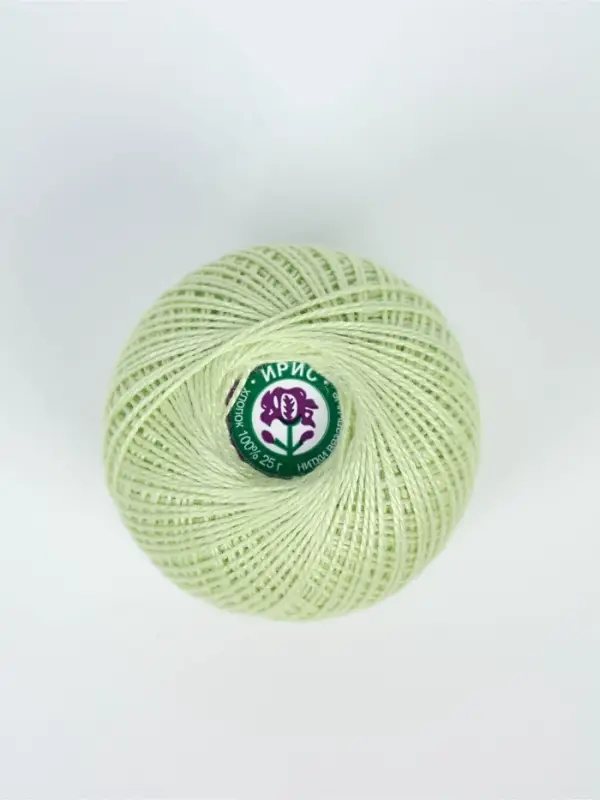 Нитки вязальные "Ирис" 150м/25г 100% мерсеризованный хлопок (4002)