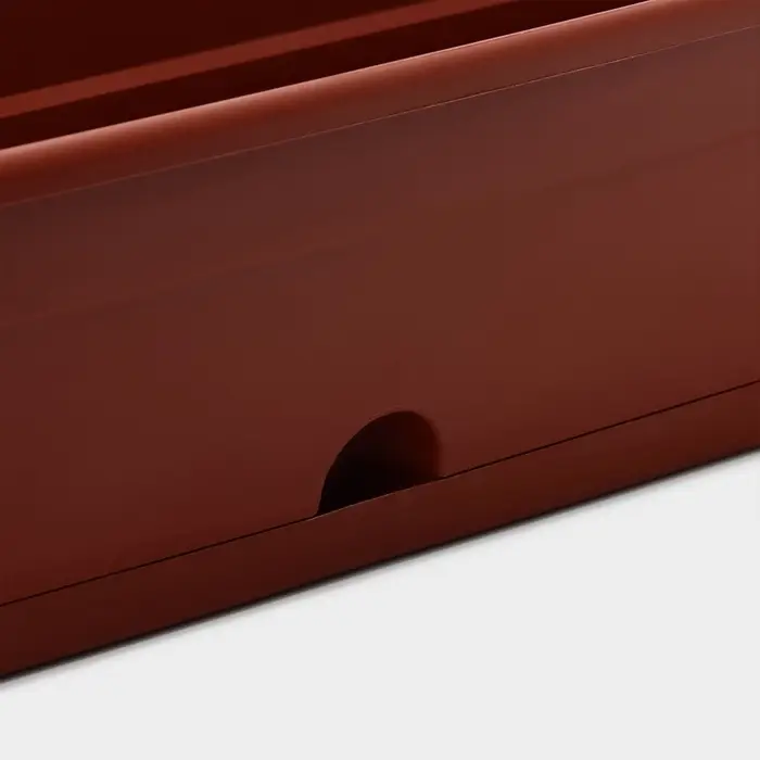 Ящик балконный для цветов, 16 л, 80&times;20&times;17 см, пластиковый, цвет терракот