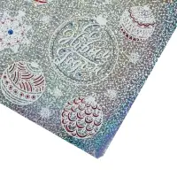 Наклейки новогодние интерьерные «Новогодние игрушки», голография, 21×29.7 см