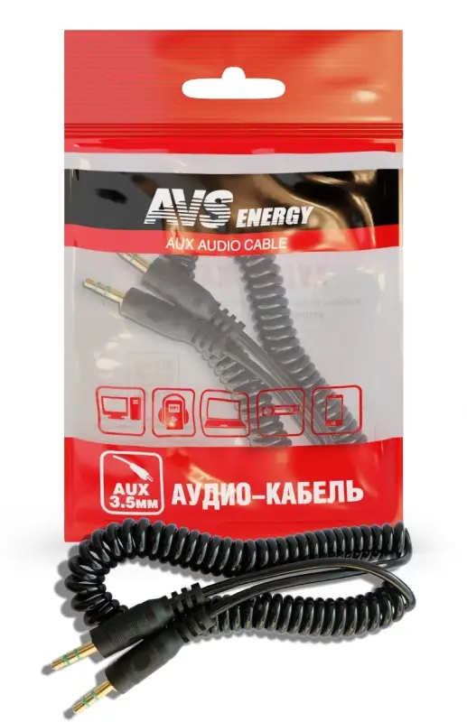 Кабель AVS AU-611 3.5 Jack/3.5 Jack TRS витой, 2 м (A78399S)