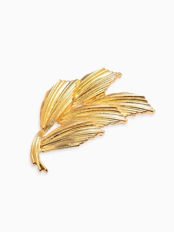 Брошь  Брошь "Колоски", цвет золото