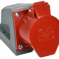 Розетка стационарная ССИ-115 16А 6ч 380В 3P+PE+N IP44 IEK