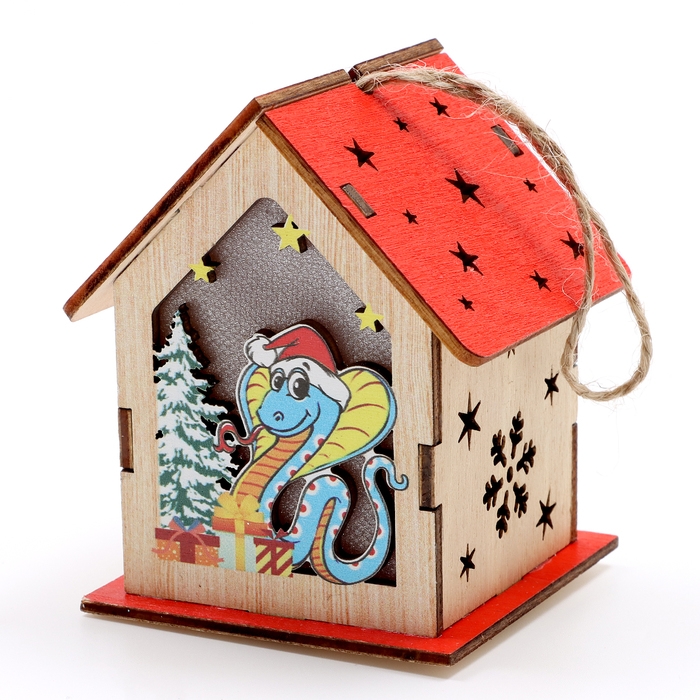 Декор с подсветкой &laquo;Волшебный дом&raquo;, 6,5 &times; 6,5 &times; 8,5 см