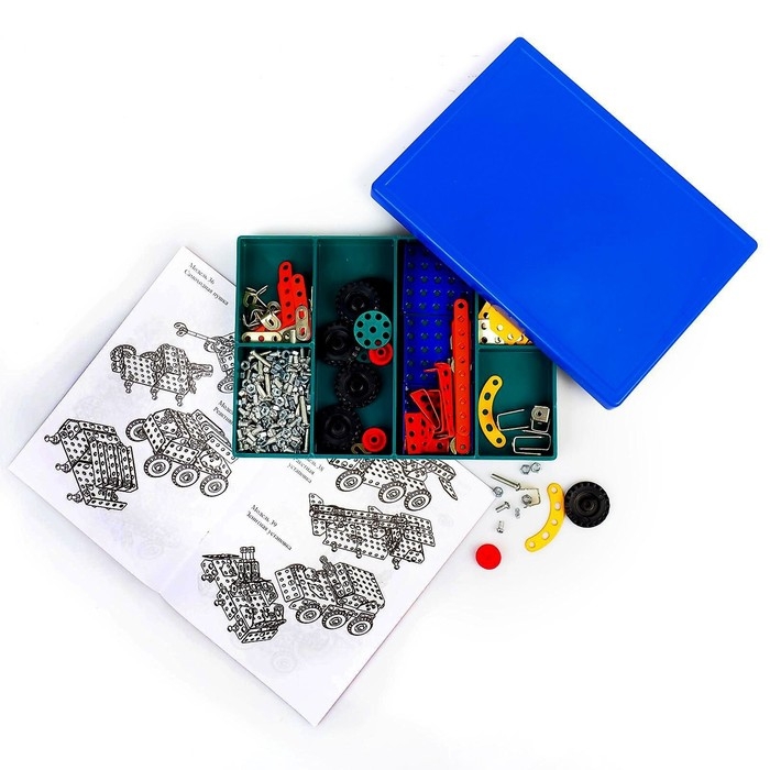 Конструктор «Самоделкин 50», 277 деталей, 50 моделей, цветной Конструктор «Самоделкин 50», 277 деталей, 50 моделей, цветной