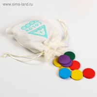 Настольная игра «Шалтай-болтай», 50 деревянных фишек, 10 карт, мешок для хранения, 4+