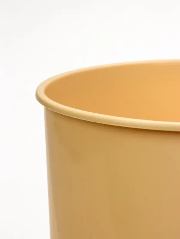 Ваза для цветов, 3.8 л, d=14 см, h=25.5 см, пластиковая, жёлтая