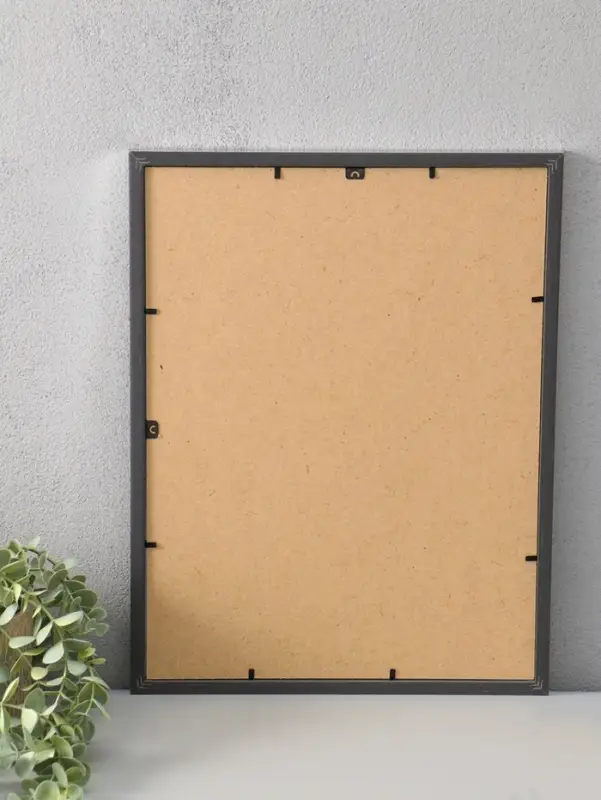 Фоторамка для фото 30х40 см "Oframe", пластик, серебро, (пластик экран)